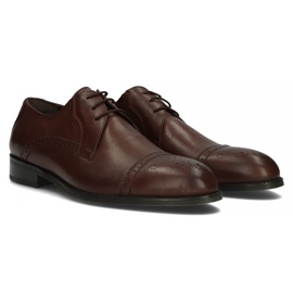 Zapatos de piel Filippo 508 marrón Coffe 1