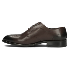 Zapatos de piel Filippo 3616 marrón Coffe 2