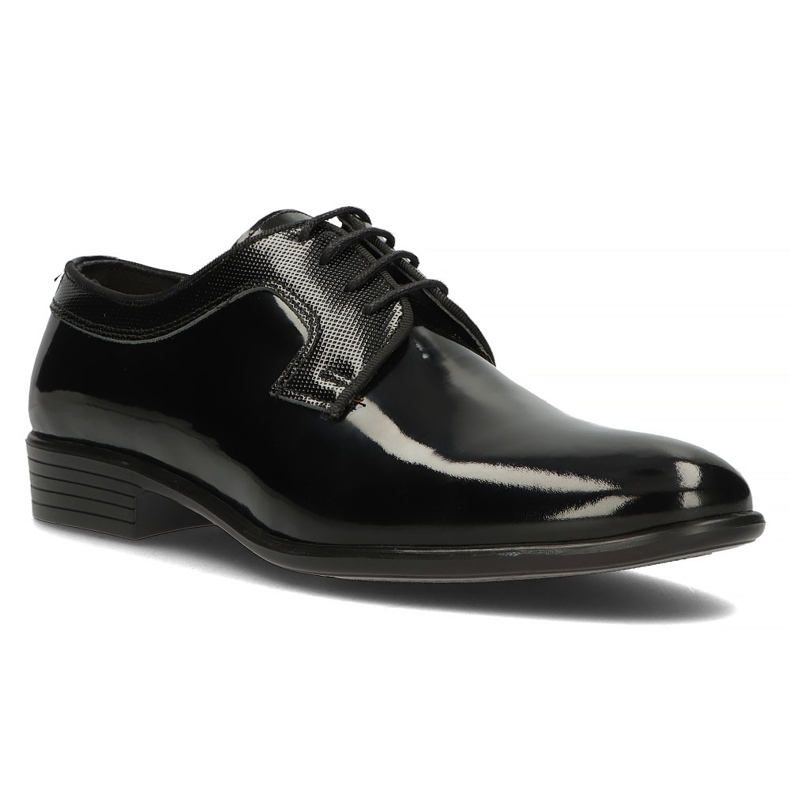 Zapatos de piel Filippo 1737 lacado negro 2