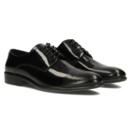 Zapatos de piel Filippo 0118 lacado negro 2
