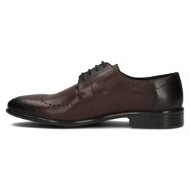 Zapatos de piel Filippo 3610 burdeos rojo 3