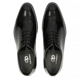 Zapatos de piel Filippo 1764 lacado negro 3