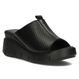 Babuchas de piel Filippo DK3594/22 Bk negro 2