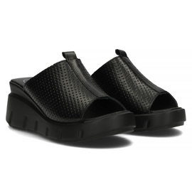 Babuchas de piel Filippo DK3594/22 Bk negro 4