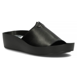 Zapatillas de piel Filippo DK2059/22 Bk negro 3