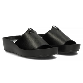 Zapatillas de piel Filippo DK2059/22 Bk negro 5