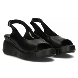 Sandalias de piel Filippo DS3595/22 Bk negro 3