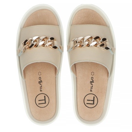 Babuchas de piel Filippo DK3597/22 Be beige 3