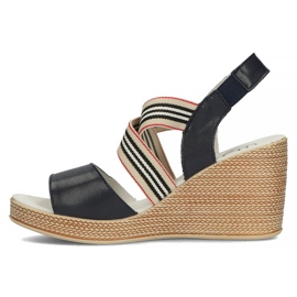 Sandalias de piel Filippo DS3520/22 Nv azul marino 2