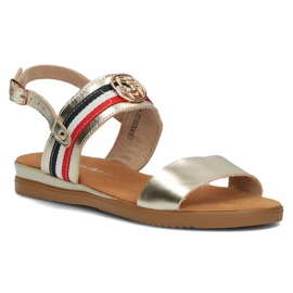Sandalias de piel Filippo DS3603/22 Go dorado 1