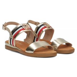 Sandalias de piel Filippo DS3603/22 Go dorado 3