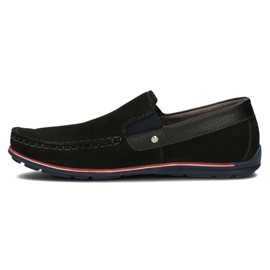 Mocasines de piel Filippo 1522K negro 3