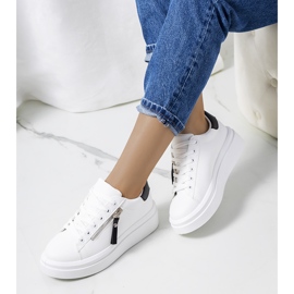 Deportivas de mujer Tamis en blanco y negro 1