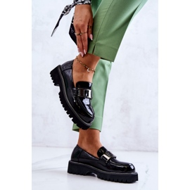 S.Barski Zapatos de Piel Lacados en Negro Corine 6
