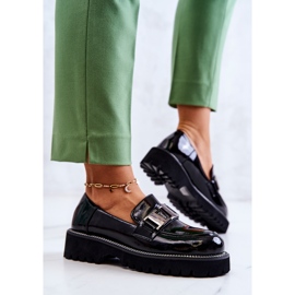 S.Barski Zapatos de Piel Lacados en Negro Corine 3