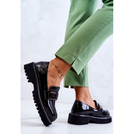 S.Barski Zapatos de Piel Lacados en Negro Corine 4