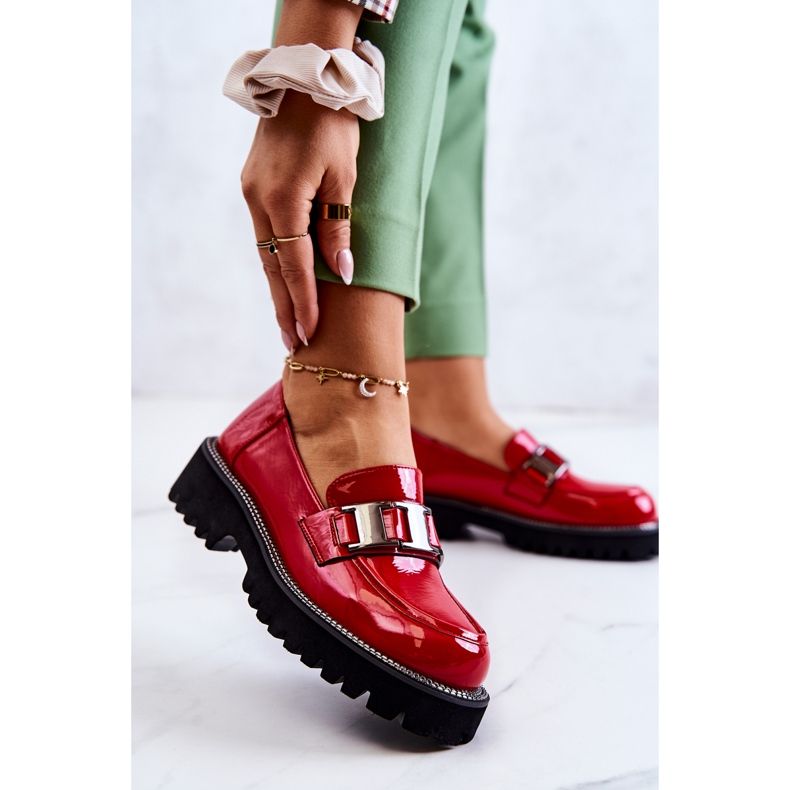 S.Barski Zapatos Corine Charol Rojo 1