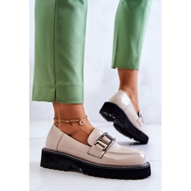 S.Barski Zapatos Piel Lacada Beige Claro Corine 3