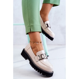 S.Barski Zapatos Piel Lacada Beige Claro Corine 5