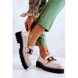 S.Barski Zapatos Piel Lacada Beige Claro Corine 2