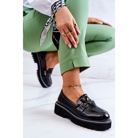 S.Barski Zapatos De Charol Con Adorno Adison Negro 4