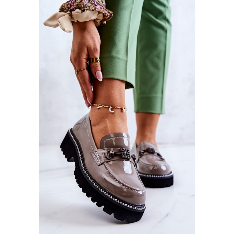 S.Barski Zapatos De Charol Con Adorno Adison Marrón Claro multicolor 1