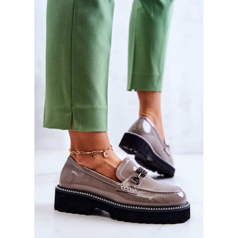 S.Barski Zapatos De Charol Con Adorno Adison Marrón Claro multicolor 2