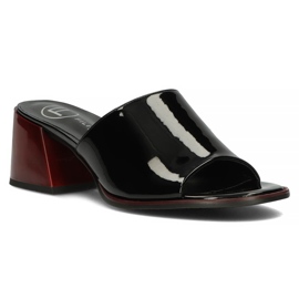 Zapatillas de piel Filippo DK3722/22 Bk negro 1