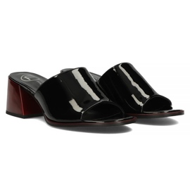 Zapatillas de piel Filippo DK3722/22 Bk negro 3