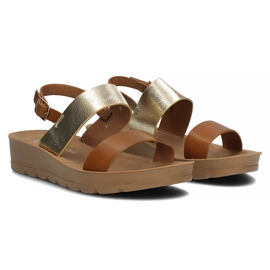 Filippo DS3612 / 22 Br sandalias marrones marrón dorado 3