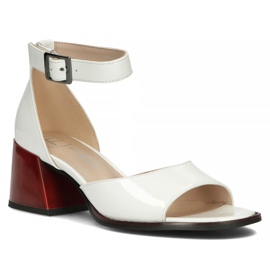 Sandalias de piel Filippo DS3723/22 Wh blanco 1