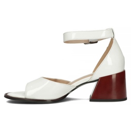 Sandalias de piel Filippo DS3723/22 Wh blanco 2