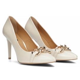 Salones en piel Filippo 2077 beige perla 3