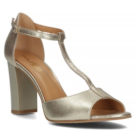 Salones de piel Filippo 2081 oro dorado 1