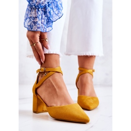 PS1 Zapatos de salón con tacón para mujer en Spitz Yellow Cosmo amarillo 1 PS1 Zapatos de salón con tacón para mujer en Spitz Yellow Cosmo amarillo 1