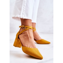 PS1 Zapatos de salón con tacón para mujer en Spitz Yellow Cosmo amarillo 2 PS1 Zapatos de salón con tacón para mujer en Spitz Yellow Cosmo amarillo 2