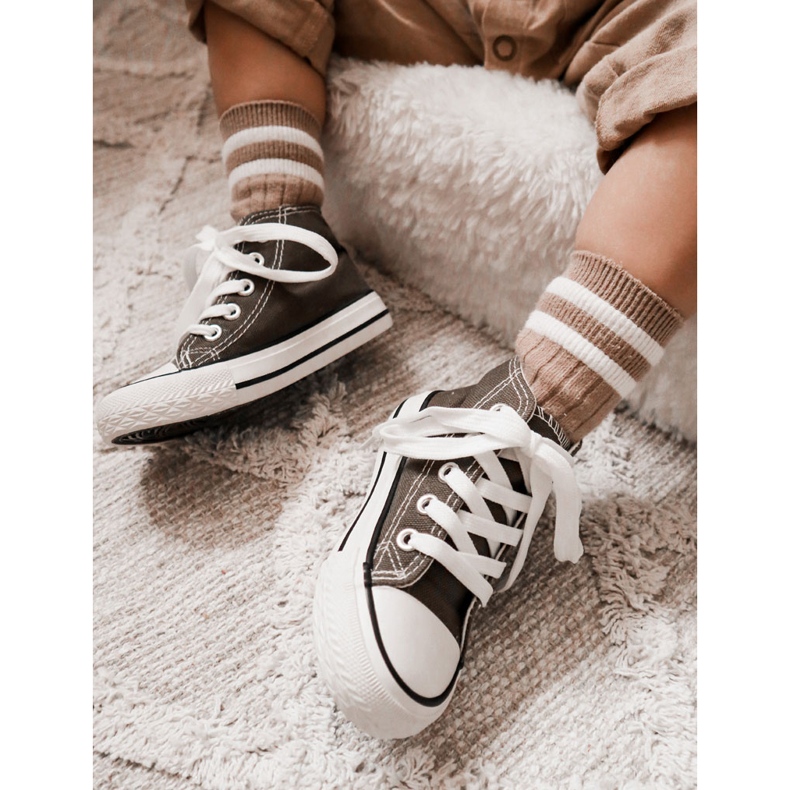 Deportivas Altas Infantiles Filemón Kaki verde 1