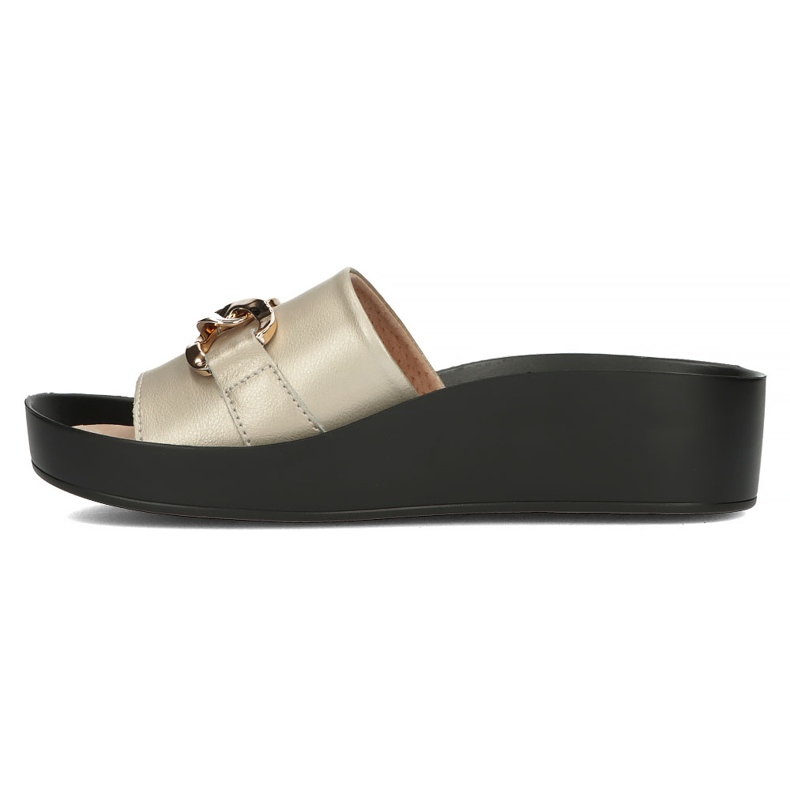 Babuchas de piel Filippo DK3590/22 Go dorado 4