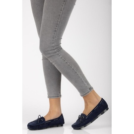 Mocasines de piel Filippo DP1203/20 Nv azul marino 3
