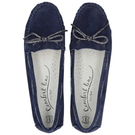 Mocasines de piel Filippo DP1203/20 Nv azul marino 5