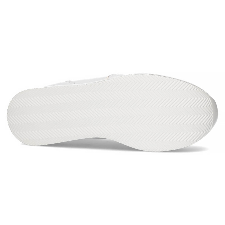 Zapatillas de cuero Filippo DP3682 / 22 WH blanco dorado 3