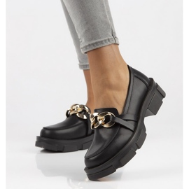 Zapatos de cuero Filippo DP3221/22 Bk negro 8