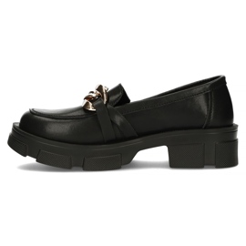 Zapatos de cuero Filippo DP3221/22 Bk negro 4