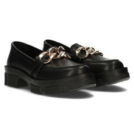 Zapatos de cuero Filippo DP3221/22 Bk negro 6