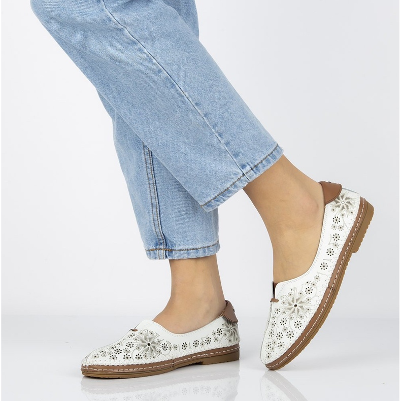 Zapatos de piel Filippo DP1224/20 Wh blanco 1