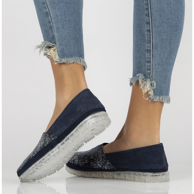 Zapatos de piel Filippo DP2147/22 Nv azul marino 2