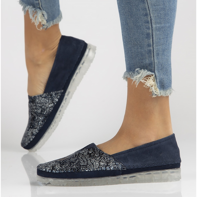 Zapatos de piel Filippo DP2147/22 Nv azul marino 1