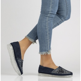Zapatos de piel Filippo DP2147/22 Nv azul marino 8