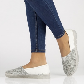 Zapatos de piel Filippo DP2147/22 Wh blanco 7