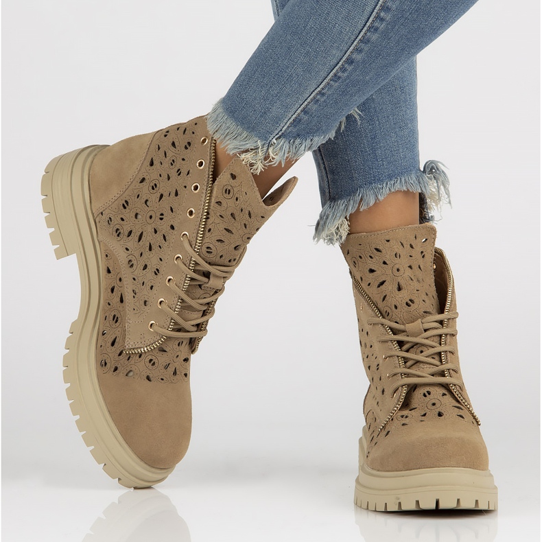 Botines de piel Filippo DBT3717/22 Be beige 1